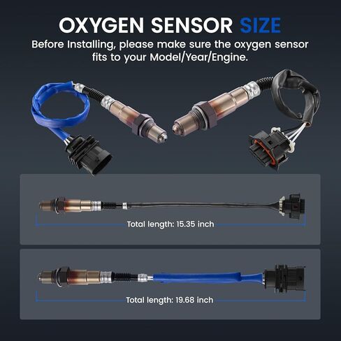 مستشعر Oxygen O2 234-4528 و 234-4529 متوافق مع Chevy Cruze 2011 2012 2013 2014 2015 1.4L L4 ، 55562206 213-4764 Downstream & Upstream Ponstream Sensor ، 2PCS in Saudi Arabia