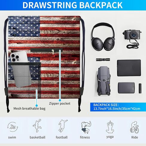 Drawstring Backpack Sports Gym Bag, Large String Swim Bag for Beach With Water Bottle Mesh Pocket, Cute Gym Sack with Zipper Pocket for Men Women Beautiful White Floral in Saudi Arabia