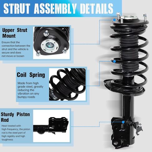 Triblesix Front Pair Complete Struts Successs Assembly w/Coil Spring Pring Prescons for Toyota Prius 2010 2011-2015 Suspension Kit 172688 172689 in Saudi Arabia
