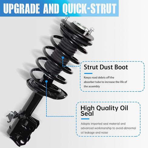 Triblesix Front Pair Complete Struts Successs Assembly w/Coil Spring Pring Prescons for Toyota Prius 2010 2011-2015 Suspension Kit 172688 172689 in Saudi Arabia