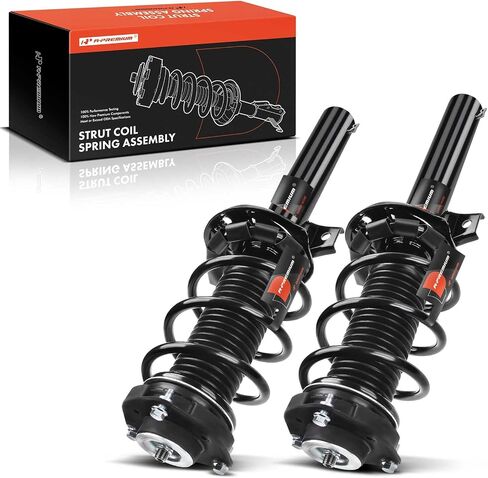 A-Premium Front Pair (2) Complete Strut & Coil Spring Assembly Compatible with Volkswagen Tiguan 2009-2017, Tiguan Limited 2017-2018, Driver and Passenger Side in Saudi Arabia