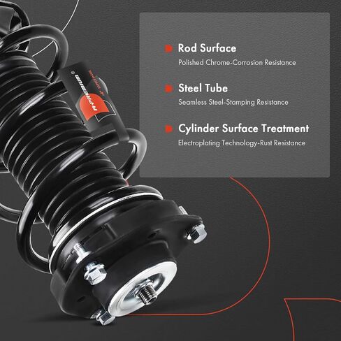 A-Premium Front Pair (2) Complete Strut & Coil Spring Assembly Compatible with Volkswagen Tiguan 2009-2017, Tiguan Limited 2017-2018, Driver and Passenger Side in Saudi Arabia