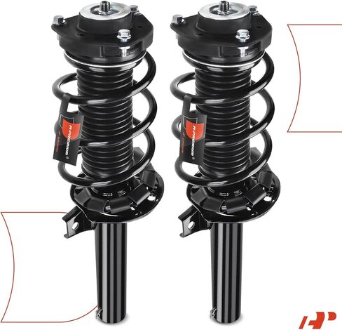 A-Premium Front Pair (2) Complete Strut & Coil Spring Assembly Compatible with Volkswagen Tiguan 2009-2017, Tiguan Limited 2017-2018, Driver and Passenger Side in Saudi Arabia