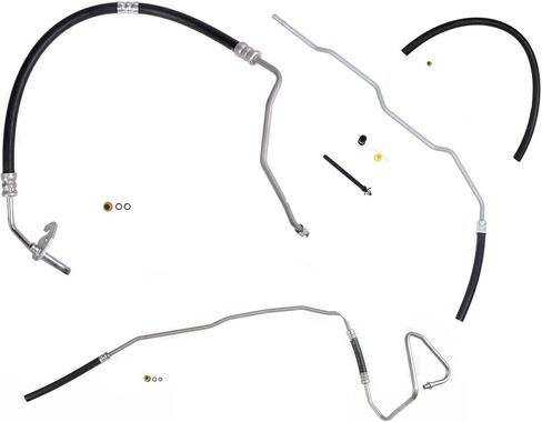 Power Steering Pressure & Return Hose 4pc Kit Replacement Parts for GMC 2007-2017 Acadia Traverse 3.6L in Saudi Arabia