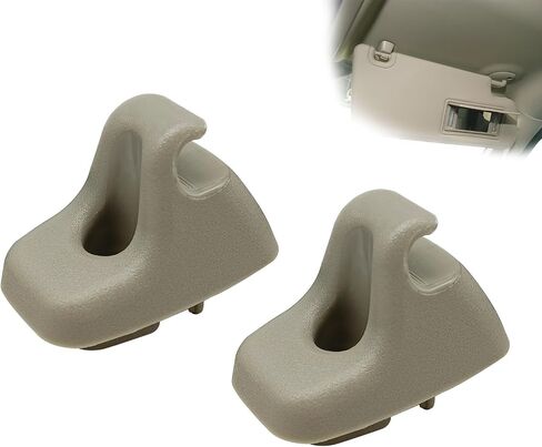 2PCS Sun Visor Retainer Clip متوافق مع D0DGE RAM 2009-2021 1500 2500 3500 4500 5500 ، قوس خطاف البلاستيك استبدال 1HS09BD1AA in Saudi Arabia