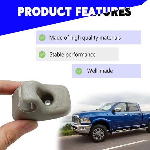 2PCS Sun Visor Retainer Clip متوافق مع D0DGE RAM 2009-2021 1500 2500 3500 4500 5500 ، قوس خطاف البلاستيك استبدال 1HS09BD1AA in Saudi Arabia
