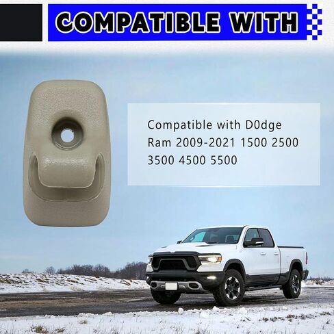 2PCS Sun Visor Retainer Clip متوافق مع D0DGE RAM 2009-2021 1500 2500 3500 4500 5500 ، قوس خطاف البلاستيك استبدال 1HS09BD1AA in Saudi Arabia