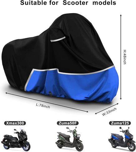 Waterproof Motorcycle Cover Compatible with Yamaha R1 R2 R3 R6 R7 Supersport, 420D Oxford Cloth Motorcycle Cover for Snow Rain Dust Protection in Kuwait