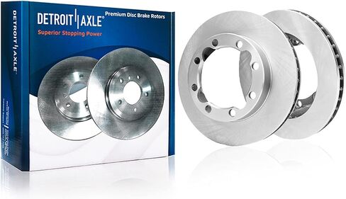 Detroit Axle - مجموعة الفرامل الأمامية لـ Chevy GMC K1500 K2500 K3500 ضواحي الفرامل دوارات فرامل السيراميك بديل: 11.92 "دوارات أمامية بوصة in Saudi Arabia