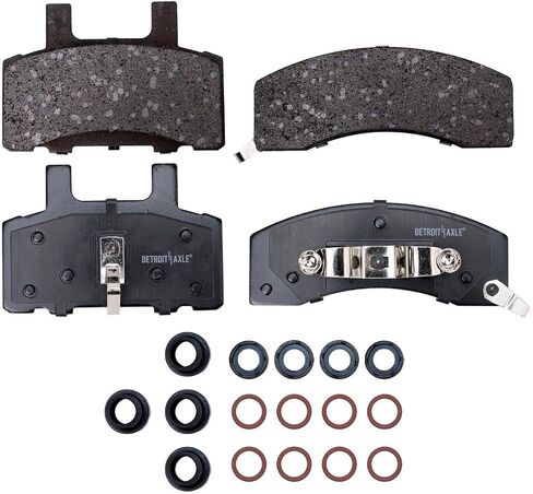 Detroit Axle - مجموعة الفرامل الأمامية لـ Chevy GMC K1500 K2500 K3500 ضواحي الفرامل دوارات فرامل السيراميك بديل: 11.92 "دوارات أمامية بوصة in Saudi Arabia