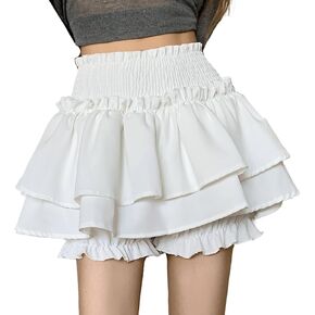 Kawaii Lolita Harajuku Goth Fashion Gothic Clothic Leach مرنة الخصر عتيقة الطبقات قصيرة الطبقات in Saudi Arabia