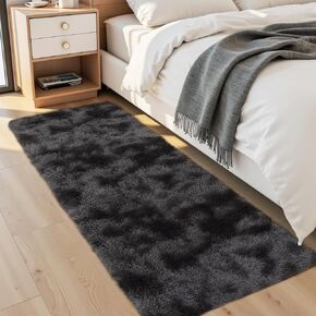 Razyloom Runner Rug 2x6 Shag Fluffy Area Prug Soft Plush Furry Rugs Runner Non Slip Bottom Bottom in Kuwait