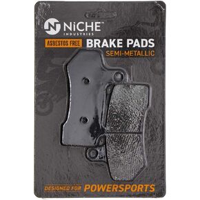 NICHE Brake Pad Set for Harley-Davidson Street Rod Glide Road King Front 41854-08 Rear Semi-Metallic Alloy Steel 2 Pack in Kuwait