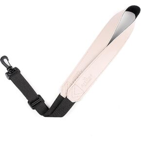 حزام الرقبة الساكسفون. حزام ساكس مبطن ناعم من الجلد الصناعي. طول قابل للتعديل ومريح لـ Alto Tenor Soprano Sax in Kuwait