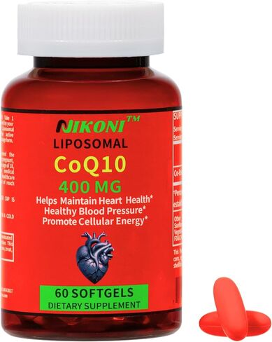 الدهون الشحمية COQ10 400 ملغ ، امتصاص أعلى ، يدعم القلب والدماغ والطاقة (120 ناعمة) in Kuwait