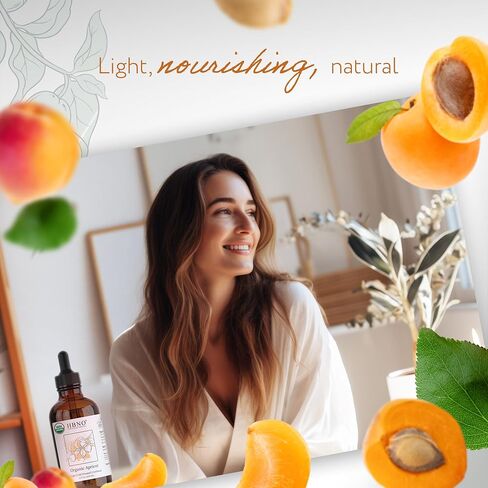 HBNO Organic Marula Oil - Huge 4 oz (120ml) Value Size - USDA Certified Organic Marula Seed Oil, Cold Pressed for Face, Body, Lips, Shampoo & Conditioner in Saudi Arabia