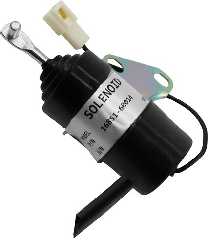 إغلاق الوقود من الملف اللولبي 16851-60014 16851-60010 052600-453 متوافق مع KUBOTA BX2230D RTV900R RTV900T B7410D BX1500D BX1800D Z482 Z602 D722 in Saudi Arabia