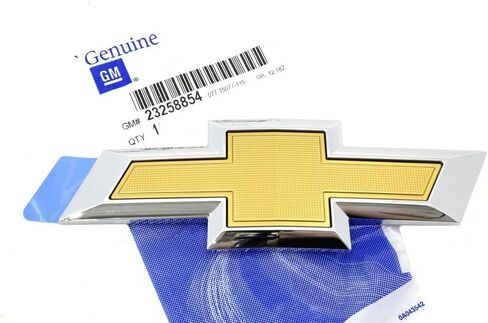 OEM NEW Rear Trunk Lid Bowtie Emblem Badge Yellow Chrome 14-17 Impala 23258854 in Saudi Arabia