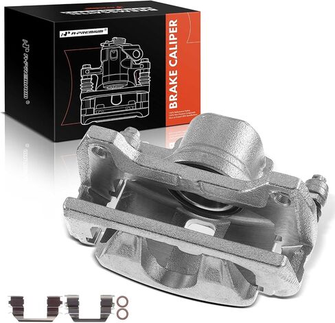 A -Premium Disc -Disc Brake Assembly مع قوس متوافق مع نماذج هوندا و Acura المختارة - Civic 2006-2011 - جانب السائق الأمامي ؛ RSX 2002-2006 ، S2000 2000-2009-جانب الراكب الأيمن الأمامي in Saudi Arabia