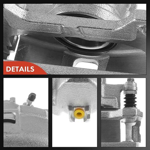 A -Premium Disc -Disc Brake Assembly مع قوس متوافق مع نماذج هوندا و Acura المختارة - Civic 2006-2011 - جانب السائق الأمامي ؛ RSX 2002-2006 ، S2000 2000-2009-جانب الراكب الأيمن الأمامي in Saudi Arabia