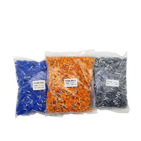 100pcs TE0508 ​​TE1508 TE7508 Double Tube Double Wire Wire Insulation Ferrule Crimp Terminal Block Connector Terminator (Color : TE 7508, Size : Green) in Kuwait