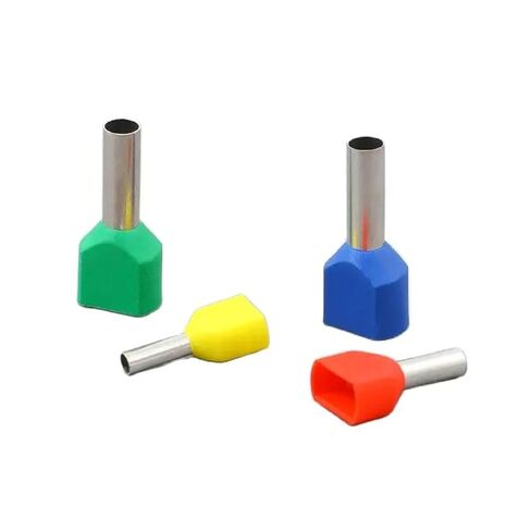 100pcs TE0508 ​​TE1508 TE7508 Double Tube Double Wire Wire Insulation Ferrule Crimp Terminal Block Connector Terminator (Color : TE 7508, Size : Green) in Kuwait
