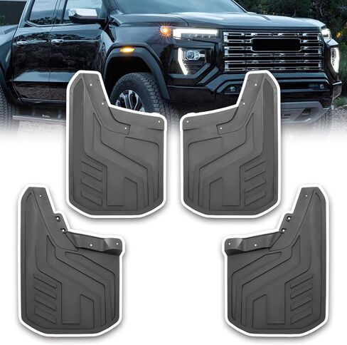Mud Flaps Compatible with 2023 2024 GMC Canyon with Fender Flares Mud Guard for Trucks 4pcs Splash Guards in Saudi Arabia