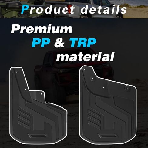 Mud Flaps Compatible with 2023 2024 GMC Canyon with Fender Flares Mud Guard for Trucks 4pcs Splash Guards in Saudi Arabia
