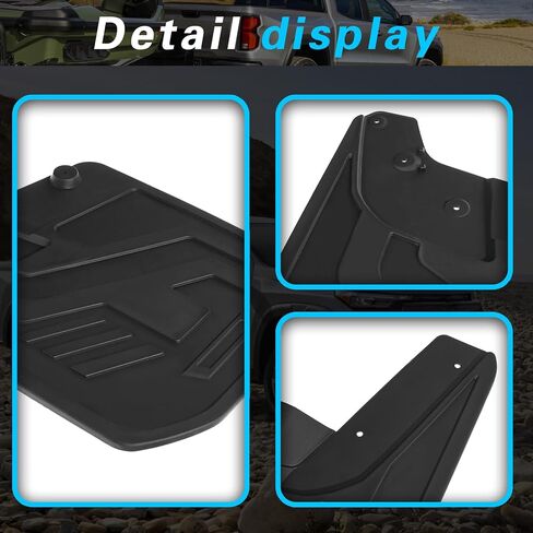 Mud Flaps Compatible with 2023 2024 GMC Canyon with Fender Flares Mud Guard for Trucks 4pcs Splash Guards in Saudi Arabia