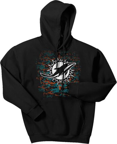 سترة بغطاء للرأس بشعار رقمي قياسي للرجال من Zubaz، لون الفريق، مقاس كبير in Kuwait