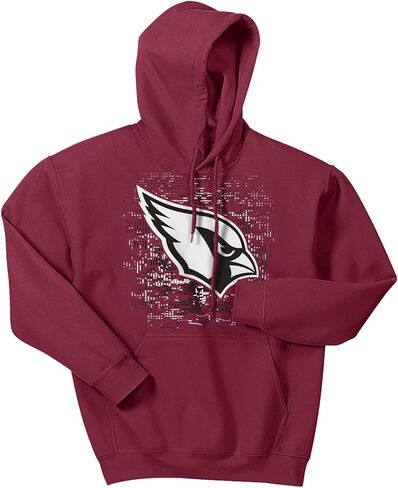 سترة بغطاء للرأس بشعار رقمي قياسي للرجال من Zubaz، لون الفريق، مقاس كبير in Kuwait