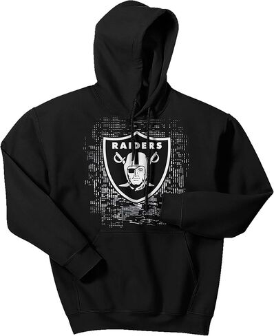 سترة بغطاء للرأس بشعار رقمي قياسي للرجال من Zubaz، لون الفريق، مقاس كبير in Kuwait