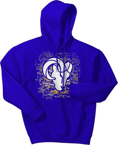 سترة بغطاء للرأس بشعار رقمي قياسي للرجال من Zubaz، لون الفريق، مقاس كبير in Kuwait