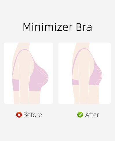Sexy Bras for Women Plunge Unline Sheer Mesh Underwire Comfortable Minimizer Bra See Through in Saudi Arabia