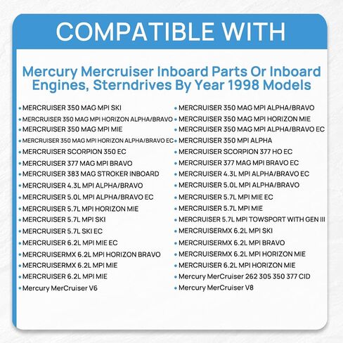 863631T1 863802T2 863444T2 تم ترقية توزيع تصريف المياه في الإسكان المتوافق مع Mercury Mercruiser 4.3 4.5 5.0 5.7 6.2 L 350 357 377 383 Mag MPI Boat Engines in Saudi Arabia