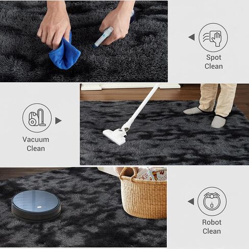 COZYLOOM Runner Rug 2x6 Shag Fluffy Area Rug Soft Plush Furry Rugs Runner Non Slip Bottom Runner Extra Comfy Plush Hallway Rug for Girls Kids Room Bedroom Nursery Dorm,Tie Dye Coffee in Saudi Arabia
