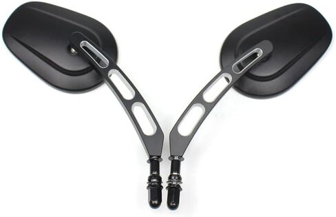 1 Pair Door Hinge Mirrors of Adventure Off-Road Qucik Release for Jeep Wrangler JK JKU TJ LJ CJ YJ (Black with 3 hole) in Saudi Arabia