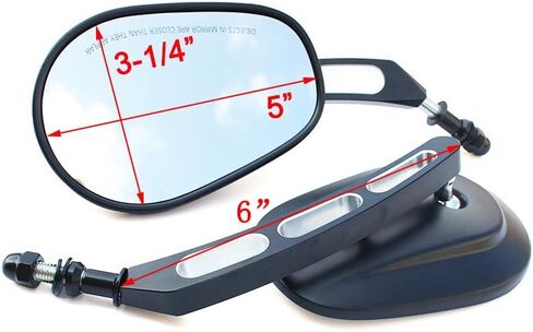 1 Pair Door Hinge Mirrors of Adventure Off-Road Qucik Release for Jeep Wrangler JK JKU TJ LJ CJ YJ (Black with 3 hole) in Saudi Arabia