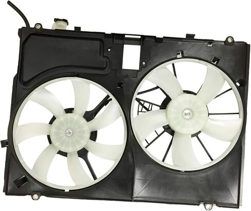 PartsFlow Radiator and Condenser Cooling Fan Assembly for 2006 Toyota Sienna 621-066 in Saudi Arabia
