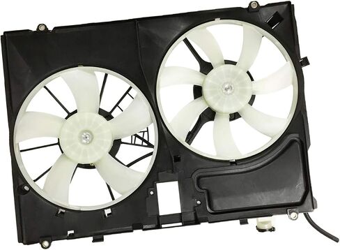 PartsFlow Radiator and Condenser Cooling Fan Assembly for 2006 Toyota Sienna 621-066 in Saudi Arabia