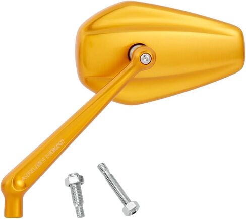 Arlen Ness 13-151 compatible with Mini Stocker Mirror - Left - Gold Anodized in Saudi Arabia