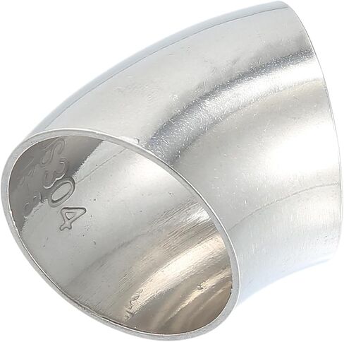 X AUTOHAUX OD 1.25" 45 Degree Mandrel Bend Exhaust Elbow Pipe SS304 Stainless Steel Bend Tube 20GA /.036" Wall Thickness Exhaust Piping for Car Exhaust Pipe Elbow Modified 1pcs in Saudi Arabia