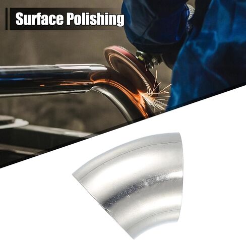 X AUTOHAUX OD 1.25" 45 Degree Mandrel Bend Exhaust Elbow Pipe SS304 Stainless Steel Bend Tube 20GA /.036" Wall Thickness Exhaust Piping for Car Exhaust Pipe Elbow Modified 1pcs in Saudi Arabia