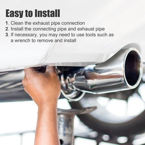 X AUTOHAUX OD 1.25" 45 Degree Mandrel Bend Exhaust Elbow Pipe SS304 Stainless Steel Bend Tube 20GA /.036" Wall Thickness Exhaust Piping for Car Exhaust Pipe Elbow Modified 1pcs in Saudi Arabia