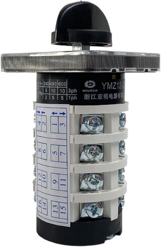 مقبض دوار 6 الموضع 0-6 YMZ12-20/4 التغيير اليدوي CAM SWITCH 20A 690V 4 القسم in Saudi Arabia
