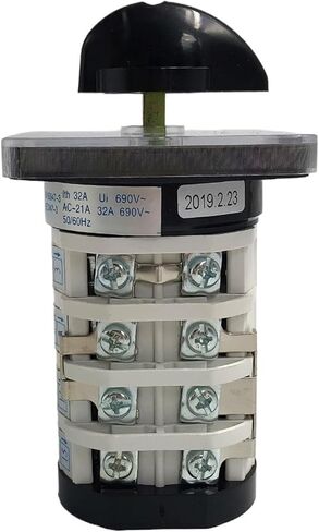 YMZ12-32/4 Changeover Rotary Cam Switch 32A 4 Pole 3 Position in Saudi Arabia