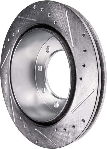 Detroit Axle - Front Brake Rotors for Ford 2013-2025 F-250 F-350 Super Duty 4WD, 2013-2016 F-450 Super Duty, Drilled and Slotted Disc Brake Rotors 2013 2014 2015 Replacement : 14.29" inch Rotor in Kuwait