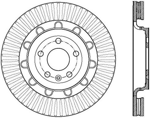 StopTech 126.65136SL Sport Slotted Brake Rotor (Front Left), 1 Pack in Saudi Arabia