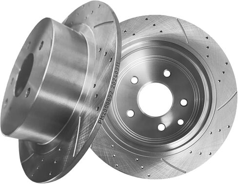 PM Auto Rear Drilled Slotted Brake Disc Rotors For 2011-2017 Nissan Juke in Saudi Arabia
