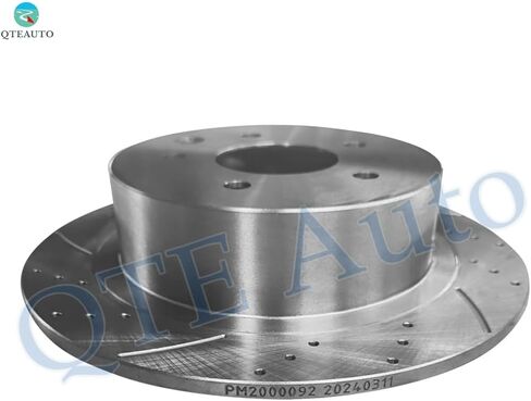 PM Auto Rear Drilled Slotted Brake Disc Rotors For 2011-2017 Nissan Juke in Saudi Arabia